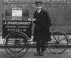 delivery lad, 1912 - 1914.