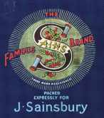 the sainsberry logo as used on a 1920s product
