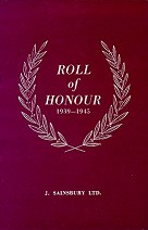 this roll of honour was published by sainsbury's to commemorate the 310 employees who lost their lives as a result of enemy activity, including civilian casualties.